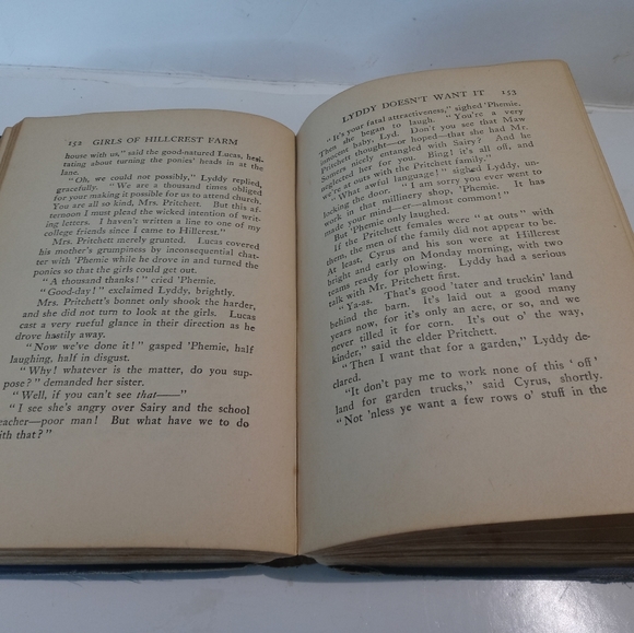 1914 Antique The Girls of Hillcrest Farm Amy Bell Marlowe HC Hardcover VTG Book - Picture 7 of 12